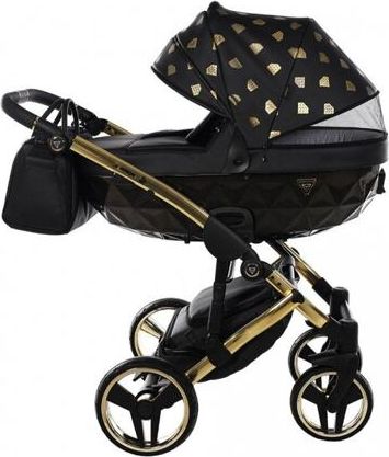 Kočárek Junama Glow V2 dvojkombinace 05 Black/Gold - obrázek 4
