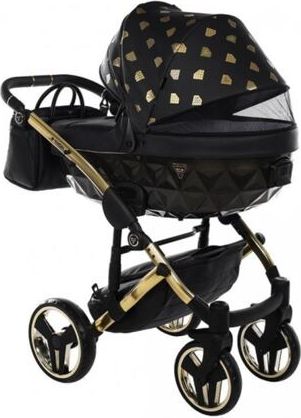 Kočárek Junama Glow V2 dvojkombinace 05 Black/Gold - obrázek 6