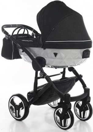 Kočárek Junama Mirror Satin V2 dvojkombinace 01 Black/Silver - obrázek 5