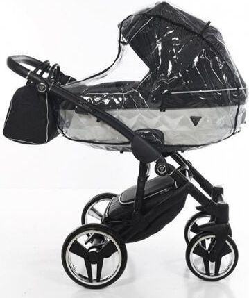 Kočárek Junama Mirror Satin V2 dvojkombinace 01 Black/Silver - obrázek 7