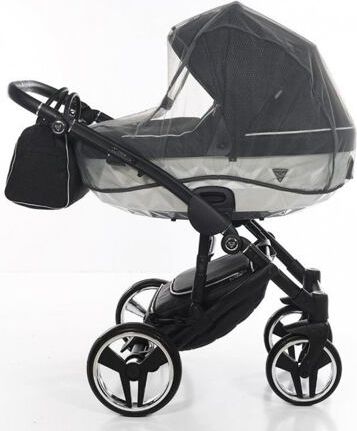 Kočárek Junama Mirror Satin V2 dvojkombinace 01 Black/Silver - obrázek 8