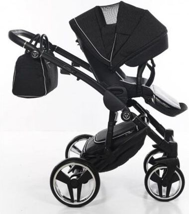 Kočárek Junama Mirror Satin V2 dvojkombinace 01 Black/Silver - obrázek 13
