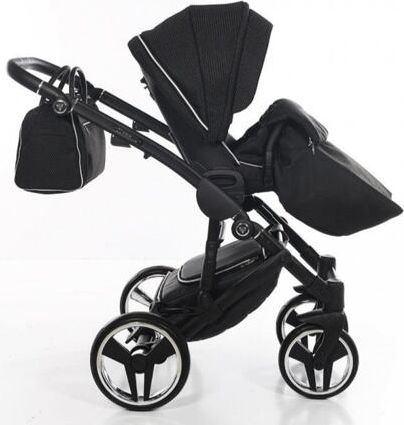 Kočárek Junama Mirror Satin V2 dvojkombinace 01 Black/Silver - obrázek 14