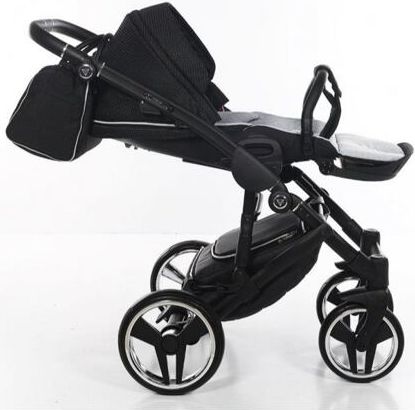Kočárek Junama Mirror Satin V2 dvojkombinace 01 Black/Silver - obrázek 15