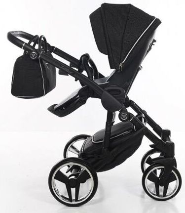 Kočárek Junama Mirror Satin V2 dvojkombinace 01 Black/Silver - obrázek 16