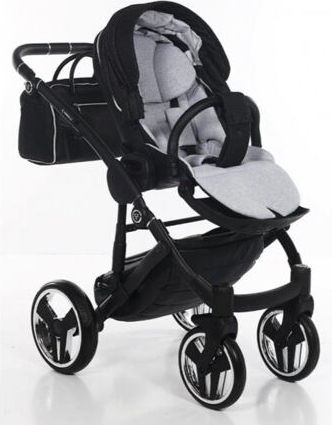 Kočárek Junama Mirror Satin V2 dvojkombinace 01 Black/Silver - obrázek 17