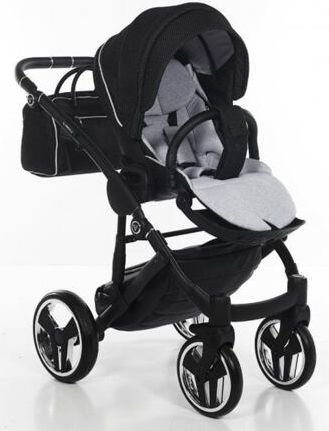 Kočárek Junama Mirror Satin V2 dvojkombinace 01 Black/Silver - obrázek 18