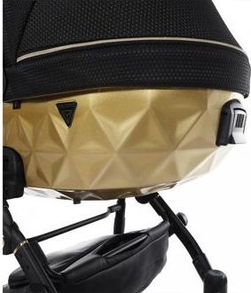 Kočárek Junama Mirror Satin V2 dvojkombinace 03 Black/Gold - obrázek 8