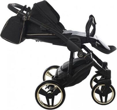 Kočárek Junama Mirror Satin V2 dvojkombinace 03 Black/Gold - obrázek 14