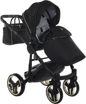 Kočárek Junama Mirror Satin V2 dvojkombinace 03 Black/Gold - obrázek 16
