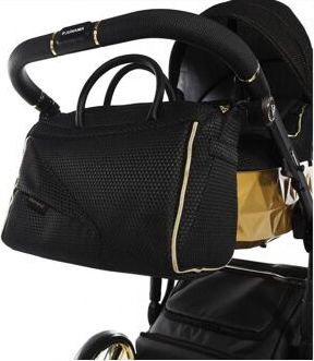 Kočárek Junama Mirror Satin V2 dvojkombinace 03 Black/Gold - obrázek 17