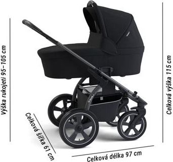 Set kočárek X-lander X-Move + isofix 2021 Astral black - obrázek 4