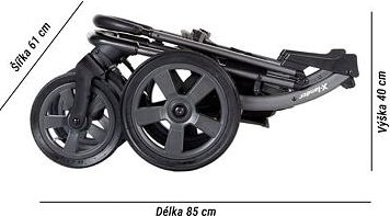 Set kočárek X-lander X-Move + isofix 2021 Astral black - obrázek 6