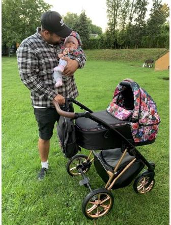 Kočárek Baby Active Musse Rose 2019 trojkombinace Light - Dark Rose - obrázek 16