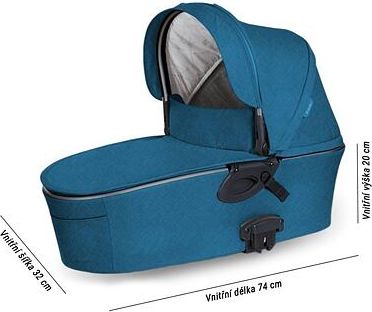 Kočárek X-lander X-Run 2021 dvojkombinace Petrol Blue - obrázek 4