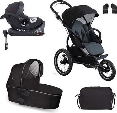 Set kočárek X-lander X-Run + isofix 2021 Astral black - obrázek 1