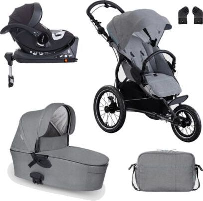 Set kočárek X-lander X-Run + isofix 2021 Azure grey - obrázek 1