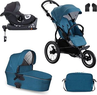 Set kočárek X-lander X-Run + isofix 2021 Petrol Blue - obrázek 1