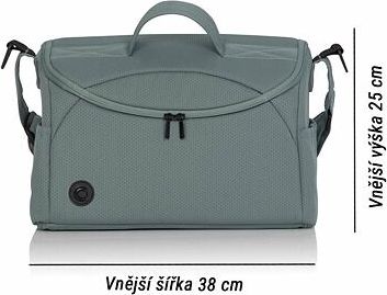 Taška ke kočárku Cavoe Moi Boho green - obrázek 3