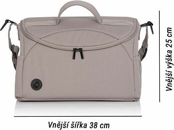 Taška ke kočárku Cavoe Moi Taupe - obrázek 3