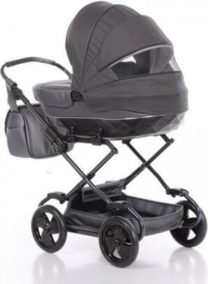 Kočárek pro panenky Junama Mini Saphire 02 Anthracite grey - obrázek 3