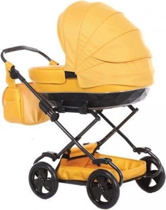 Kočárek pro panenky Junama Mini Saphire 05 Golden yellow - obrázek 3