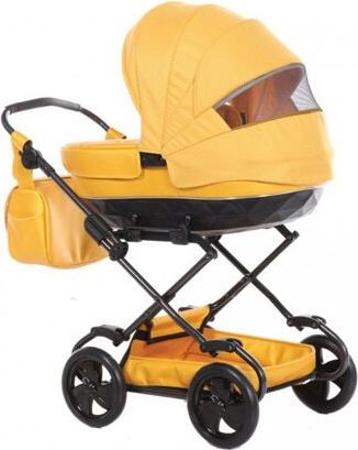 Kočárek pro panenky Junama Mini Saphire 05 Golden yellow - obrázek 4