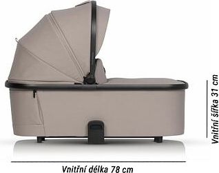 Hluboká korba ke kočárku Cavoe Moi Taupe - obrázek 2