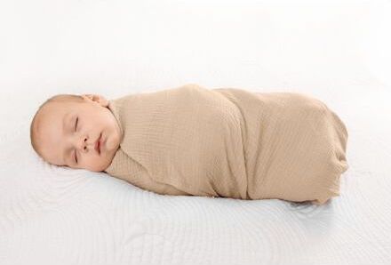 Zavinovačka mušelínová Baby Matex 120x80cm béžová - obrázek 2