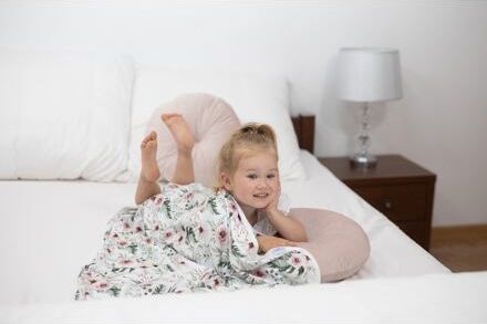 Oboustranná deka bambus a bavlna Baby Matex růže - obrázek 3