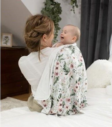 Oboustranná deka bambus a bavlna Baby Matex růže - obrázek 4