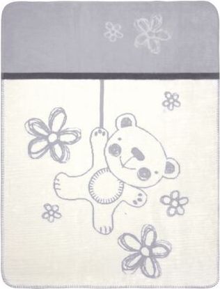 Dětská deka Baby Matex TEDDY 75x100 šedá - obrázek 2