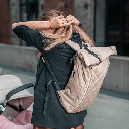 Rolovací batoh Rolltop Emitex béžový - obrázek 11