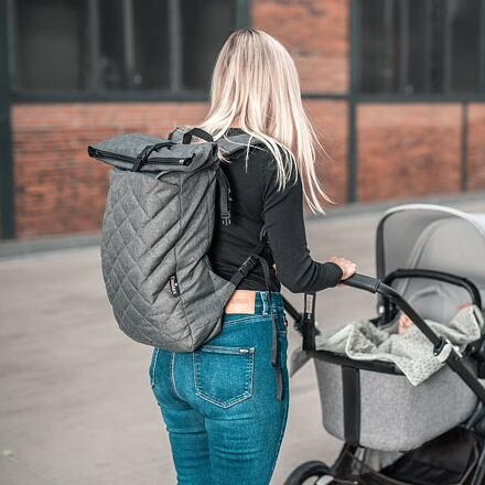 Rolovací batoh Rolltop Emitex šedý - obrázek 9