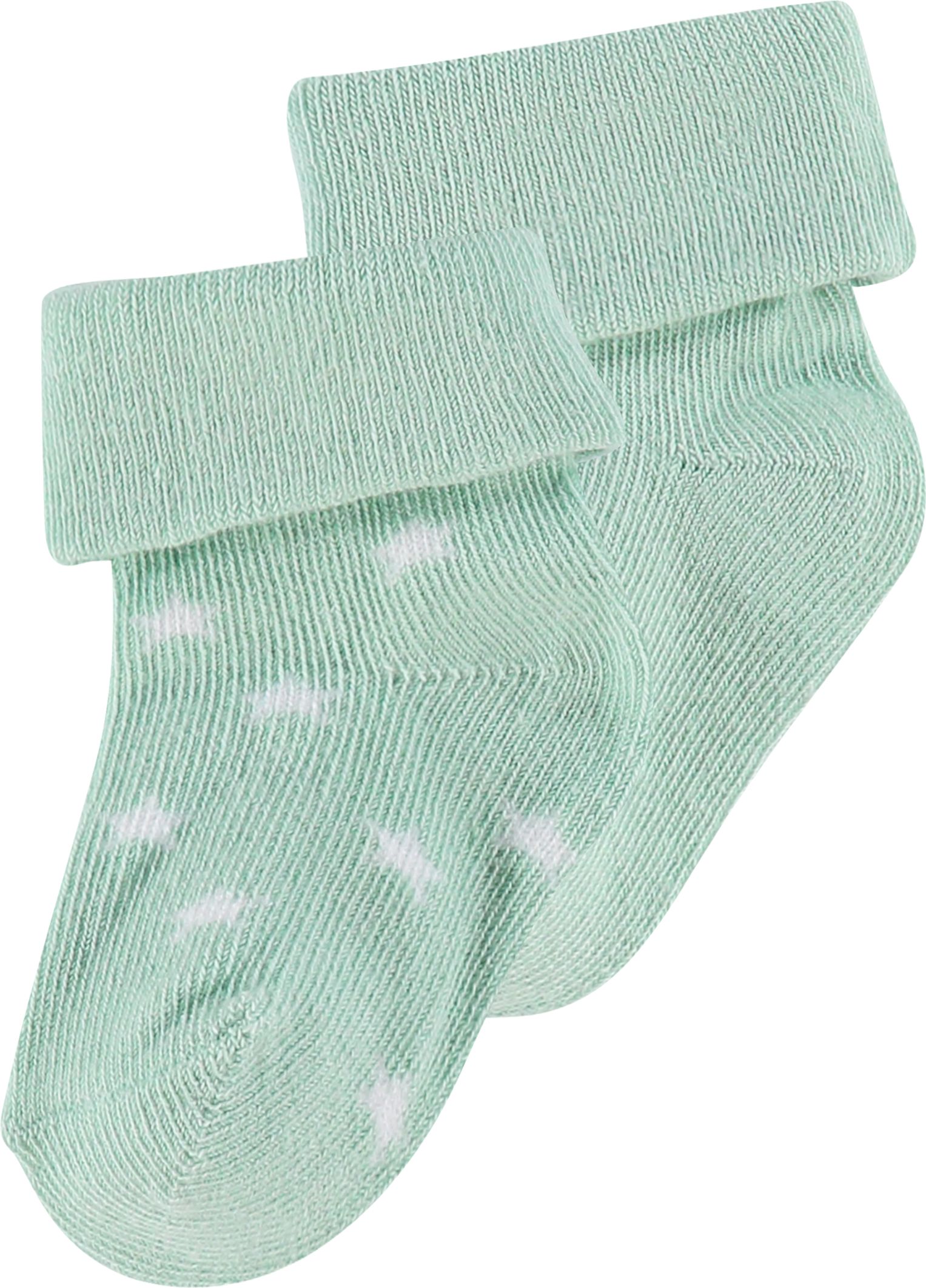 PONOŽKY NOPPIES LEVI, MINT, 2 PÁRY Velikost: 3-6 MĚSÍCŮ - obrázek 1