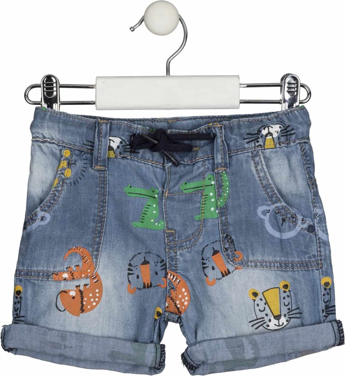 ŠORTKY LOSAN, SE ZVÍŘÁTKY, DENIM Velikost: 68 - obrázek 1