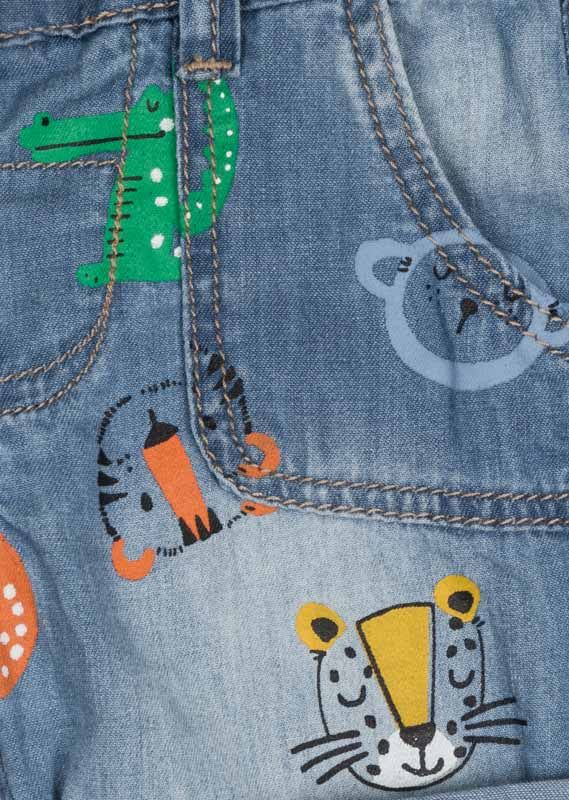 ŠORTKY LOSAN, SE ZVÍŘÁTKY, DENIM Velikost: 68 - obrázek 3
