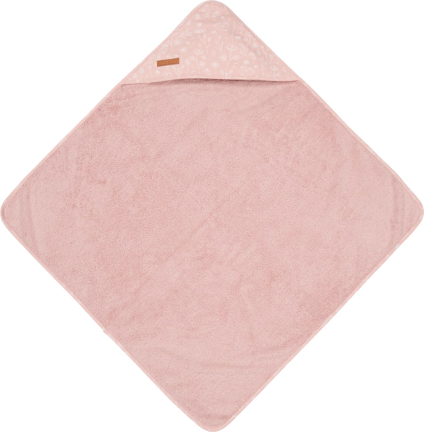 LITTLE DUTCH / TIAMO OSUŠKA LITTLE DUTCH S KAPUCÍ, 75 X 75 CM, WILD FLOWERS PINK - obrázek 2