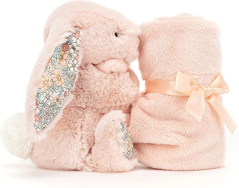 MUCHLÁČEK JELLYCAT S KRÁLÍČKEM A KYTIČKAMI, BLUSH - obrázek 2