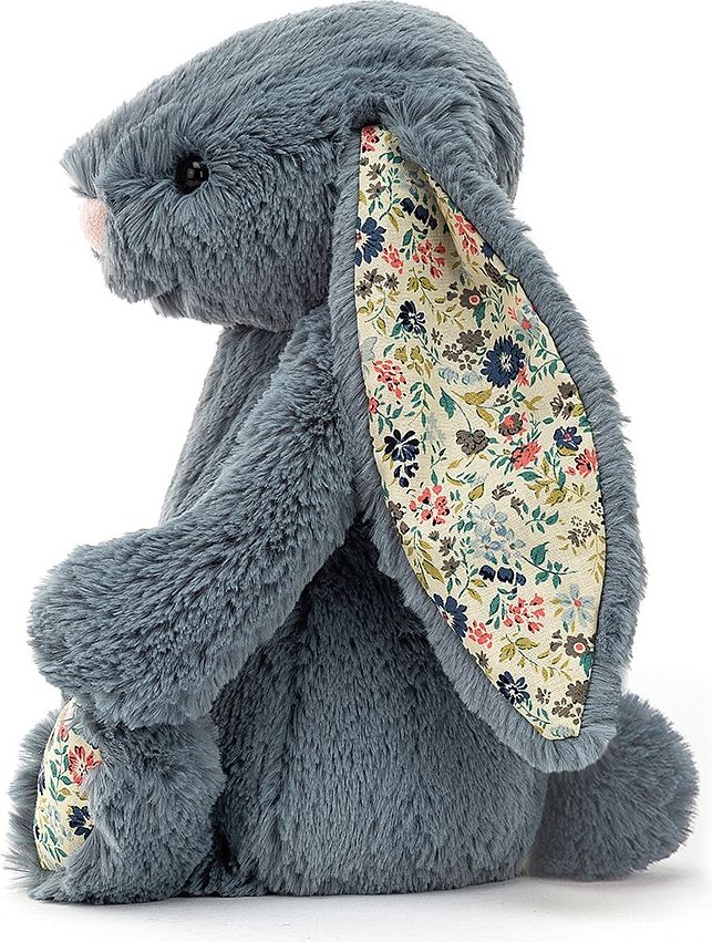 PLYŠOVÝ KRÁLÍČEK JELLYCAT S KYTIČKAMI, DUSKY BLUE, 18 CM - obrázek 2