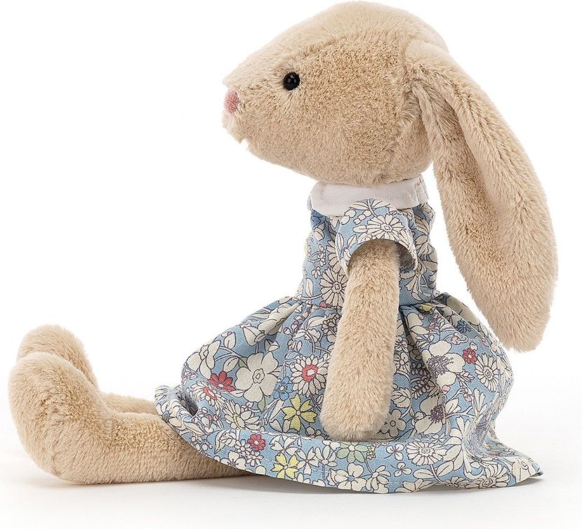 PLYŠOVÝ KRÁLÍČEK JELLYCAT V ŠATIČKÁCH S KYTIČKAMI - obrázek 2