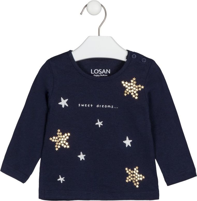 TRIČKO LOSAN S HVĚZDIČKAMI, LIGHT NAVY Velikost: 68 - obrázek 1