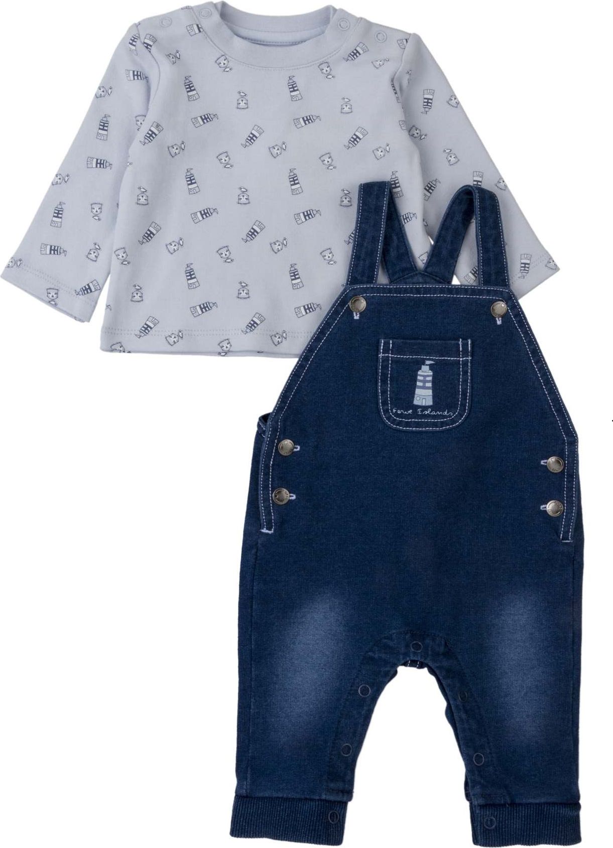 SET LOSAN DENIM, S MAJÁKY, SKY BLUE Velikost: 56 - obrázek 1