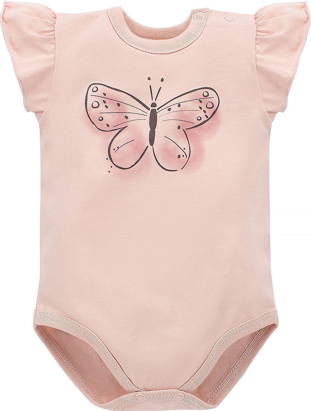 BODY PINOKIO KOJENECKÉ, S MOTÝLEM, PINK, SUMMER MOOD Velikost: 62 - obrázek 1
