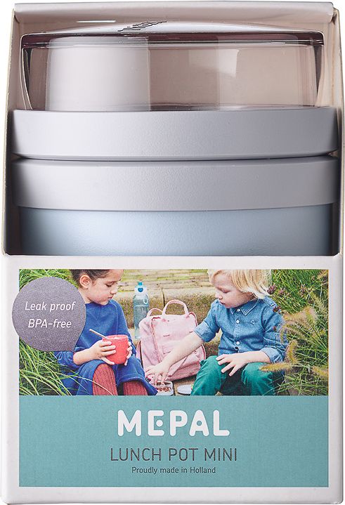 DÓZA NA JÍDLO MEPAL, ELLIPSE DĚLENÁ 300 + 120 ML, NORDIC BLUE - obrázek 2
