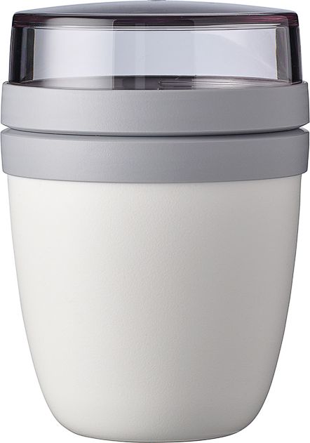 DÓZA NA JÍDLO MEPAL, ELLIPSE DĚLENÁ 300 + 120 ML, WHITE - obrázek 1