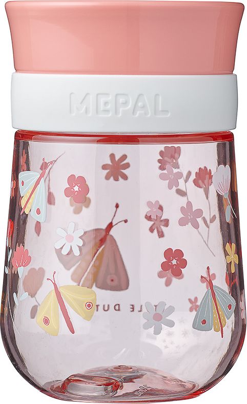 DĚTSKÝ TRÉNOVACÍ HRNEK MEPAL 360°, MIO 300 ML, LITTLE DUTCH - KVĚTINY A MOTÝLI - obrázek 1