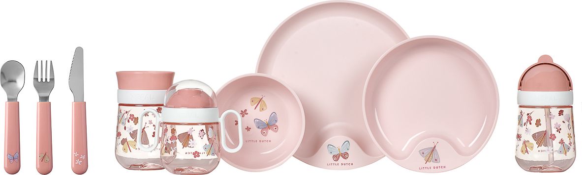 DĚTSKÝ TRÉNOVACÍ HRNEK MEPAL 360°, MIO 300 ML, LITTLE DUTCH - KVĚTINY A MOTÝLI - obrázek 6