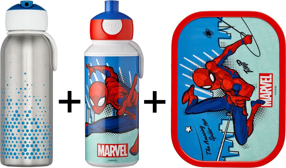 DĚTSKÝ SVAČINOVÝ SET A TERMO LÁHEV MEPAL, CAMPUS, SPIDERMAN - obrázek 1