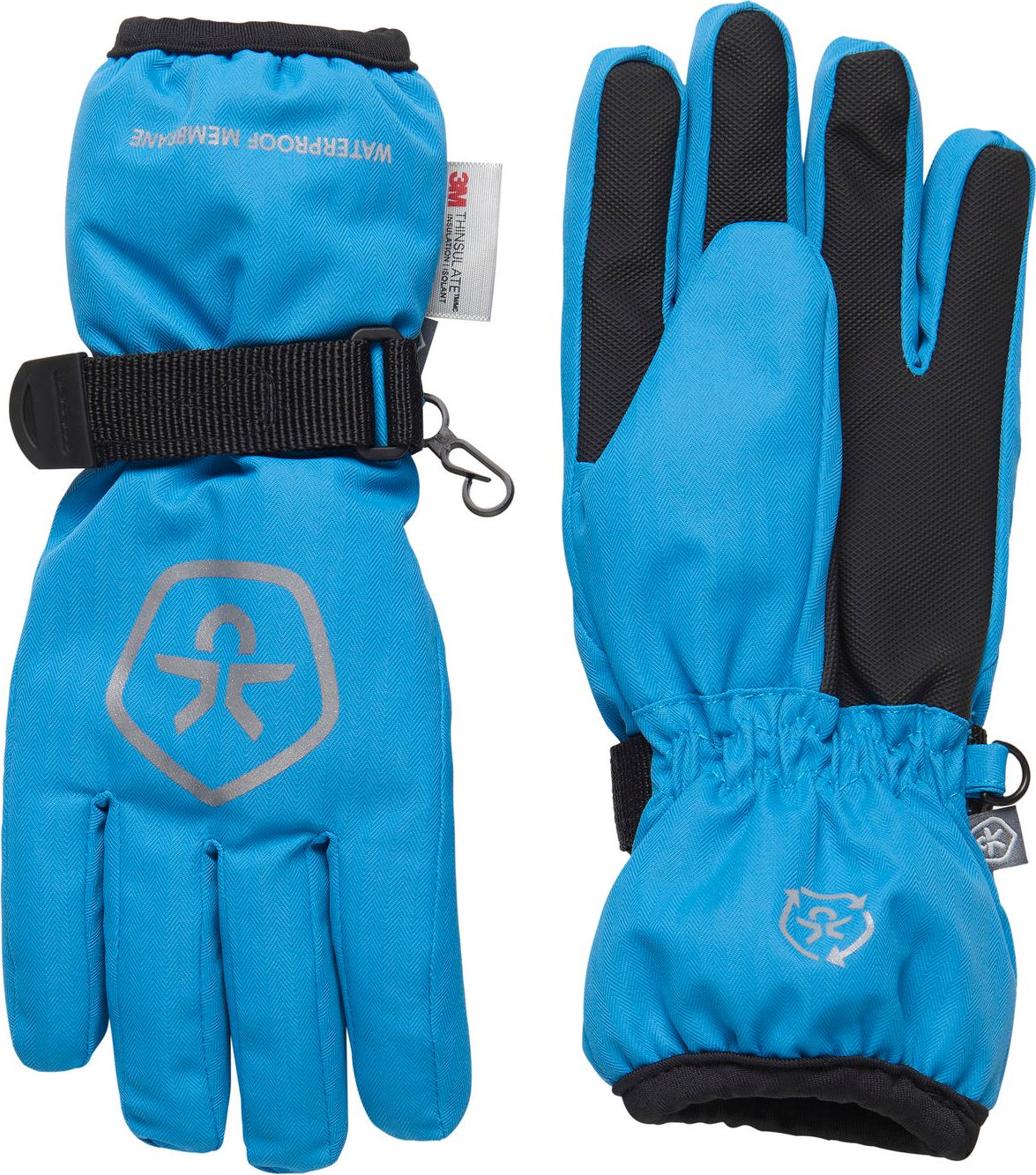 DĚTSKÉ RUKAVICE COLOR KIDS S MEMBRÁNOU, PRSTOVÉ, BLUE Velikost: 4-6 LET - obrázek 1